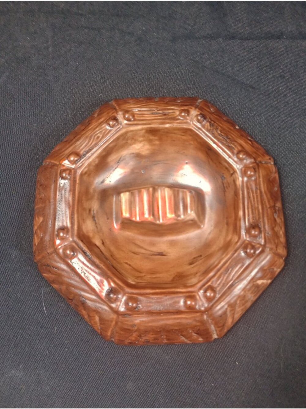 Vintage Retro 1970s Octagonal Ceramic "Lime in the Cabana" Ashtray